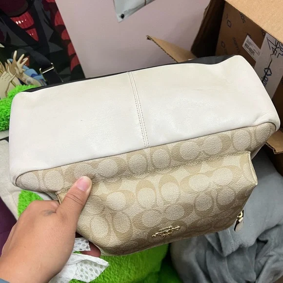 Coach Beige and White Backpack - Picture 11 of 11